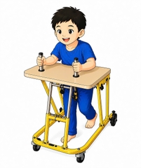 PN43.0 - Khung tập đi trẻ em có khóa chống lùi