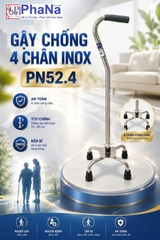PN52.4 - Gậy Chống Có 4 Chân - INOX - Đi Lại Thuận Tiên Hơn