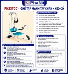 PN23TCC - Ghế tập mạnh tay chân + kéo cổ