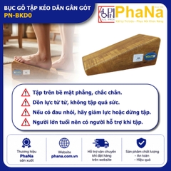 PN-BKD0 - Bục gỗ tập kéo dãn gân gót - PHCN