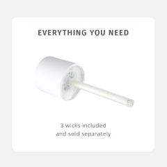 Máy tạo ẩm mini công nghệ siêu âm dùng pin sạc Homedics UHE-CMP15-WT