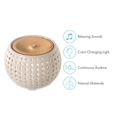 Máy phun sương khuếch tán tinh dầu công nghệ siêu âm điều khiển từ xa HoMedics Ellia ARM-910WTA