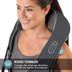 Đai massage vai cổ gáy USA công nghệ 3D Shiatsu GEL HoMedics NMS-700RCG-EU