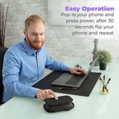 Hộp khử khuẩn công nghệ tia UV HoMedics SAN-PH100 , Pin sạc