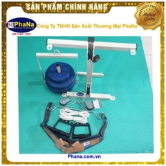 Dụng cụ kéo cổ tập tay/Bộ khung kéo cổ + kéo ròng rọc tập tay gắn tường PN-BKCTN