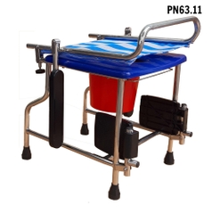 Ghế vệ sinh inox không bánh xe  mẫu 2	- PN63.11