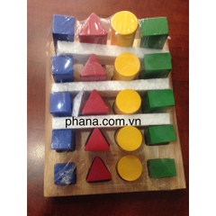 Bộ giảm dần ( xếp đa hình giảm dần) - Gỗ tự nhiên