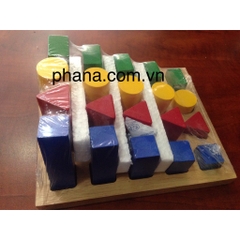 Bộ giảm dần ( xếp đa hình giảm dần) - Gỗ tự nhiên