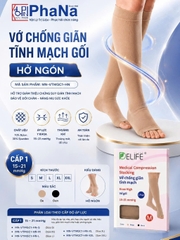 Vớ Chống Giãn Tĩnh Mạch Đùi/Gối Cấp 1 hở ngón - Hỗ Trợ Phòng Ngừa Và Cải Thiện Tình Trạng Giãn Tĩnh Mạch Chi Dưới - MN-V