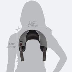 Đai massage cổ vai gáy kèm nhiệt hồng ngoại HoMedics Pro Therapy Vibration NMSQ-217HJ