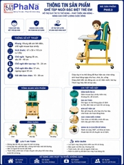 GHẾ TẬP NGỒI ĐẶC BIỆT DÀNH CHO TRẺ EM - PN48.0