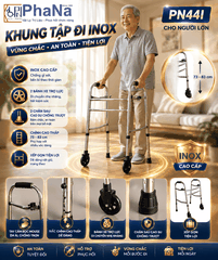 PN44I - Khung đi inox cho người lớn