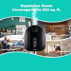 Máy phun sương tạo ẩm nóng lạnh, có khuếch tán tinh dầu Homedics UHE-WM130-BK