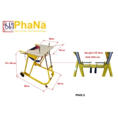 PN43.3 - KHUNG TẬP ĐI TRẺ BẠI NÃO CÓ ĐAI NÂNG ĐỠ LỚN
