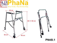 Khung tập đi inox cho trẻ loại lớn mẫu 1 - PN45I.1