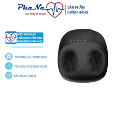Máy massage chân khí nén cao cấp 3in1 kèm nhiệt Homedics FMS-360