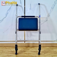 PN42IL - Khung đi inox có chỗ ngồi cho người lớn