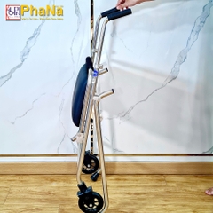 PN42IL - Khung đi inox có chỗ ngồi cho người lớn