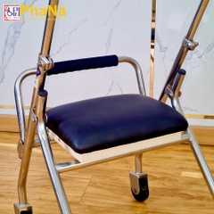 PN42IN -Khung tập đi inox có chỗ ngồi cho trẻ em