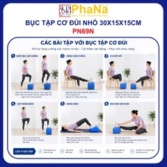 PN69N - Bục tập cơ đùi nhỏ 30x15x15cm - PHCN