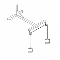 Bộ khung ròng rọc tập kéo tay - PN-BKT