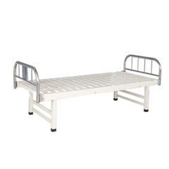 GIƯỜNG Y TÉ PHẲNG VỚI ĐẦU VÀ CHÂN GIƯỜNG BẰNG THÉP KHÔNG GỈ- ZK04