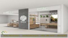 Thiết kế nội thất cửa hàng mỹ phẩm Innisfree Việt Nam