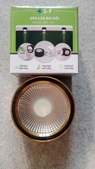 đèn ống bơ led đen viền vàng (nổi mới)110/12WN đổi 3 màu (h/a)