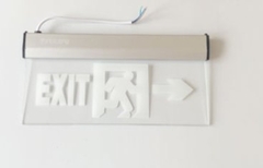 đèn exit rẽ phải OLED kính trong (1T=10c)