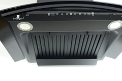 Quạt hút mùi Blueger B-386P , Kính cong, cảm ứng vẫy tay,motor 260W