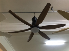 Quạt trần đèn 6 cánh 1072 nâu (h/a)