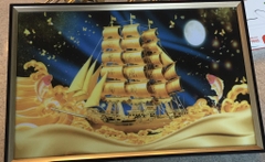 đèn tranh led cảnh buồm  W7146 (h/a)