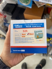 Attomat SINO chống giật 32A/3pha cài SL68N/100mA SINO đỏ cam