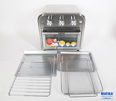 Nồi chiên không dầu matika MTK9311 cơ, 12L bỏ mã
