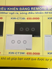 Công tắc kết nối Wifi KAWASAN-CT3N-WIFI-B (3 công tắc đen)
