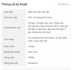 Máy rửa bát Panasonic NP-TH1WEVN