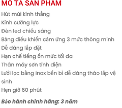 Quạt hút mùi DMESTIK ML2270 DMK , Hút chữ T, 200W, BH 3 năm