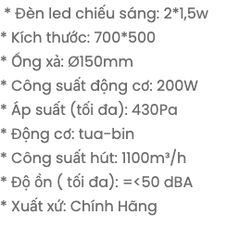 Quạt hút mùi DMESTIK ML2270 DMK , Hút chữ T, 200W, BH 3 năm