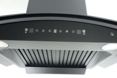 Quạt hút mùi Blueger B-386P , Kính cong, cảm ứng vẫy tay,motor 260W