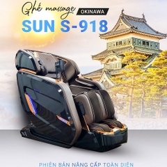Ghế Massage Okinawa S918 Black cao cấp 6D
