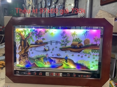 Đồng hồ Hoa Linh lịch vạn niênTranh Thêu đại