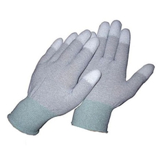 Găng tay chống tĩnh điện sợi Carbon phủ ngón