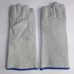 Găng tay da dài 2 lớp