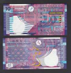 10 dollars sắc màu Hong Kong polymer