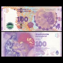 100 pesos Argentina 2017 kỉ niệm 60 năm ngày mất của bà Eva Perón