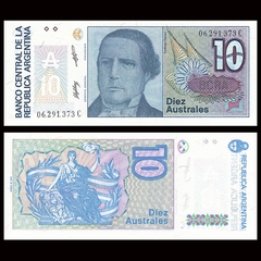 10 australes Argentina 1985