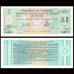 1 austral Argentina 1991