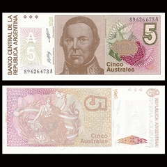 5 australes Argentina 1985