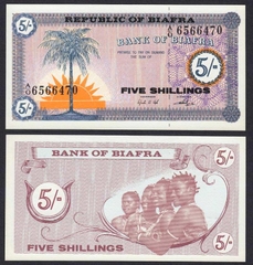 5 shillings Biafra 1967