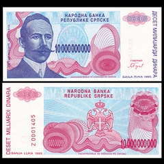 10 tỷ dinara Bosnia 1993